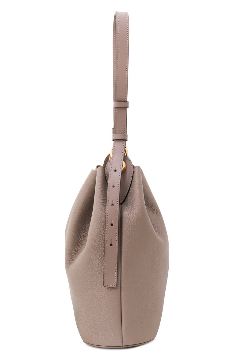 Женская сумка furla sfera small FURLA бежевого цвета, арт. WB01449/BX0176 | Фото 4 (Материал: Натуральная кожа; Ремень/цепочка: На ремешке; Размер: small)