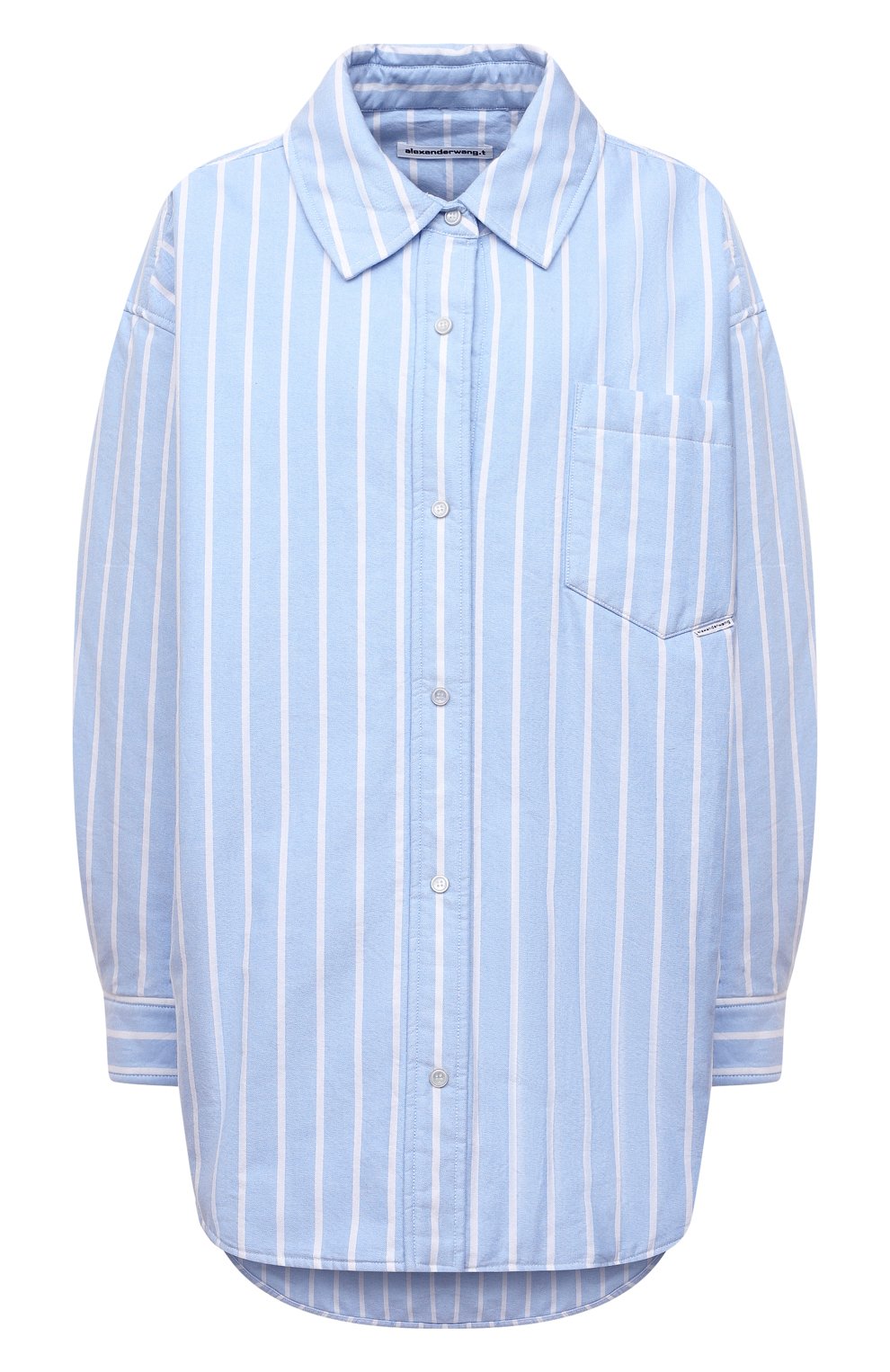 Хлопковая куртка ALEXANDERWANG.T голубого цвета по цене 59950 руб., арт. 4WC1222055, фото 1 Хлопковая куртка ALEXANDERWANG.T, арт. 4WC1222055, фото 1