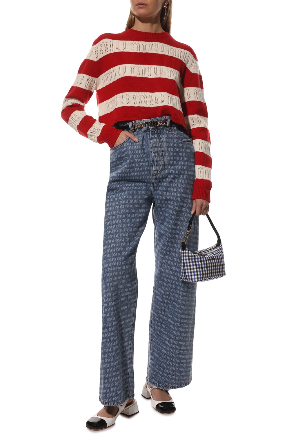 Шерстяной пуловер MIU MIU, арт. MML542-10AF-F0011, фото 2