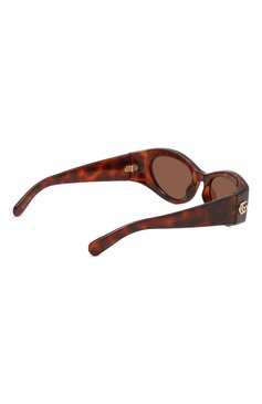 Женские солнцезащитные очки GUCCI коричневого цвета, арт. GG1401S 002 | Фото 4 (Региональные ограничения белый список (Axapta Mercury): Не проставлено; Нос: Не проставлено; Материал: Пластик; Тип очков: С/з; Оптика Гендер: оптика-женское; Очки форма: Овальные)