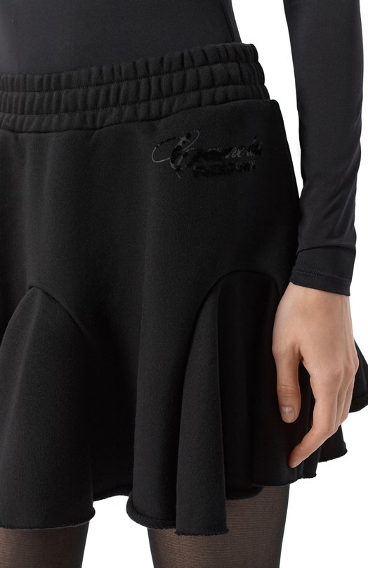 Хлопковая юбка Comme des Fuckdown CFABW01394 Чёрный  CFABW01394 Фото 5