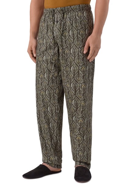 Хлопковые домашние брюки HANRO зеленого цвета по цене 17370 руб., арт. 075216, фото 3 Хлопковые домашние брюки HANRO, арт. 075216, фото 3