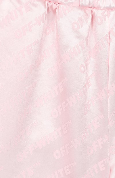 Шорты из вискозы OFF-WHITE светло-розового цвета по цене 22250 руб., арт. 0GCB009S26FAB002_001, фото 3 Шорты из вискозы OFF-WHITE, арт. 0GCB009S26FAB002_001, фото 3