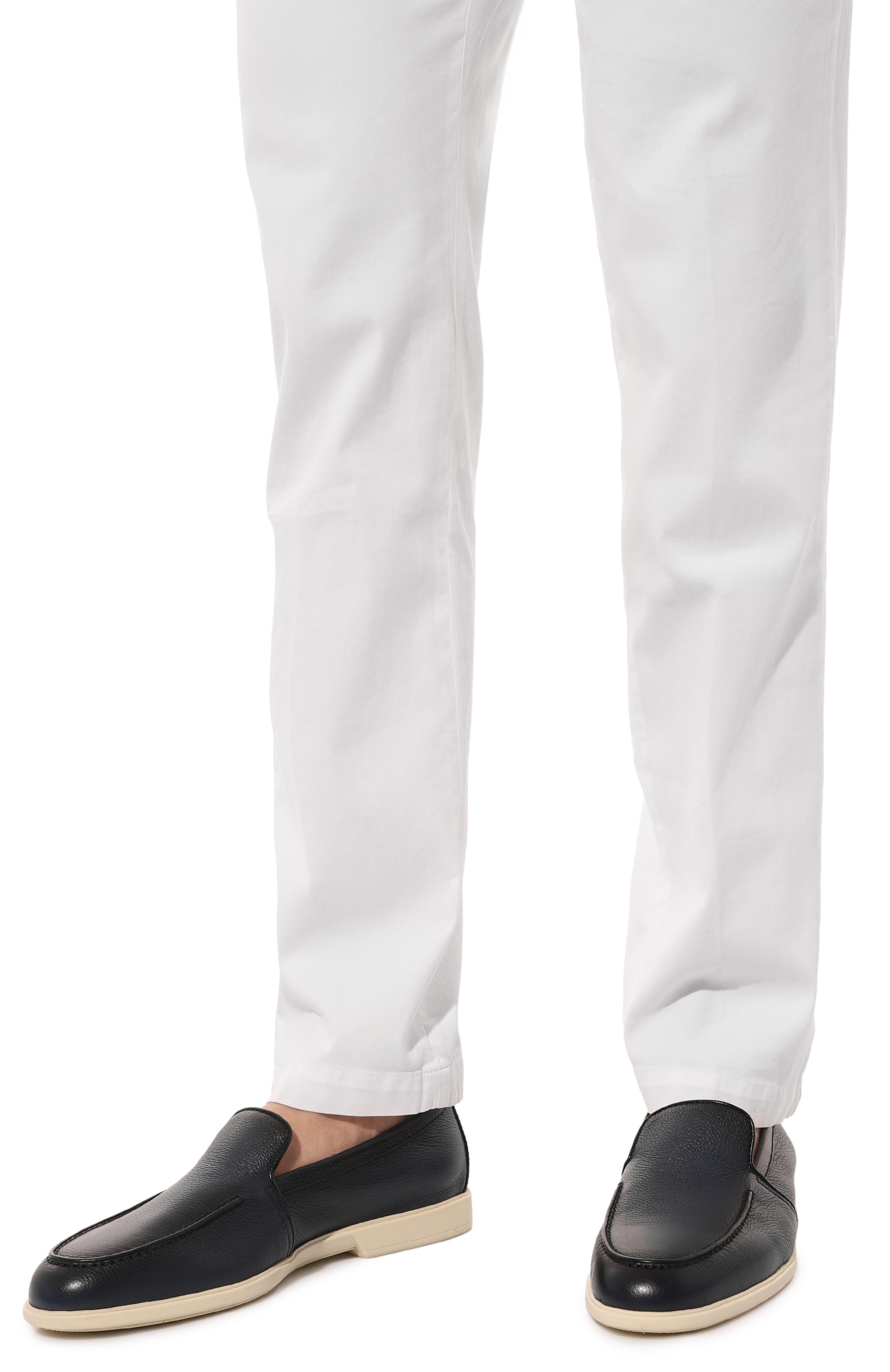 Кожаные лоферы malibu SANTONI, арт. MGAG18777TICSTZ9U59, фото 3