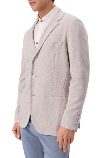 Пиджак из шерсти и хлопка STEFANO RICCI, арт. MDJ1200281/4718, фото 4