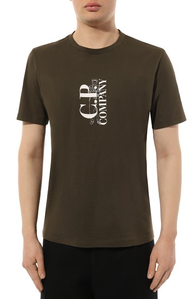 Хлопковая футболка C.P. COMPANY, арт. 16CMTS139A005100W, фото 3