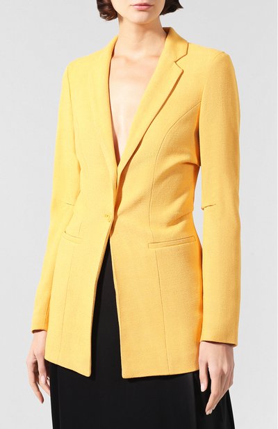 Жакет из вискозы JACQUEMUS оранжевого цвета по цене 49950 руб., арт. 193JA04/26750, фото 3 Жакет из вискозы JACQUEMUS, арт. 193JA04/26750, фото 3