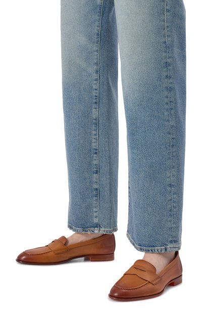 Кожаные пенни-лоферы SANTONI, арт. WUSG59962HAFSLGA, фото 3