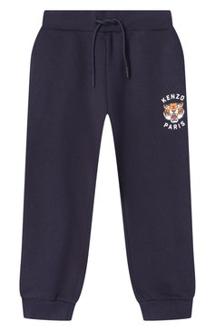 Детский комплект из свитшота и брюк KENZO темно-синего цвета, арт. K60935 | Фото 5 (Материал внешний: Хлопок; Нос: Не проставлено; Материал сплава: Проставлено; Случай: Повседневный; Ростовка одежда: 6 мес | 68 см, 24 мес | 92 см, 9 мес | 74 см, 12 мес | 80 см, 18 мес | 86 см)