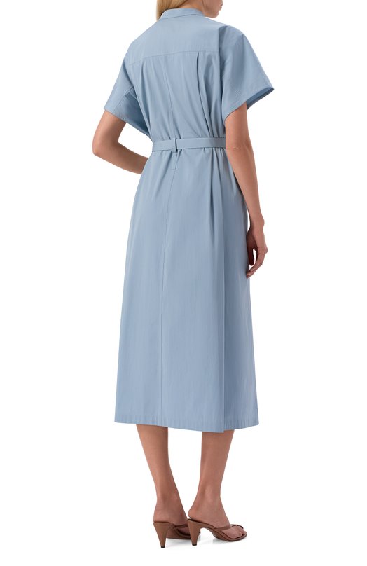 Хлопковое платье Jil Sander J40CT0229/J45292 Голубой  J40CT0229/J45292 Фото 3