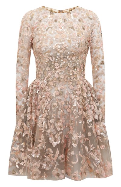 Женское платье с отделкой пайетками и бисером ZUHAIR MURAD, арт. RD-PF16-003 DS/50SE50PA