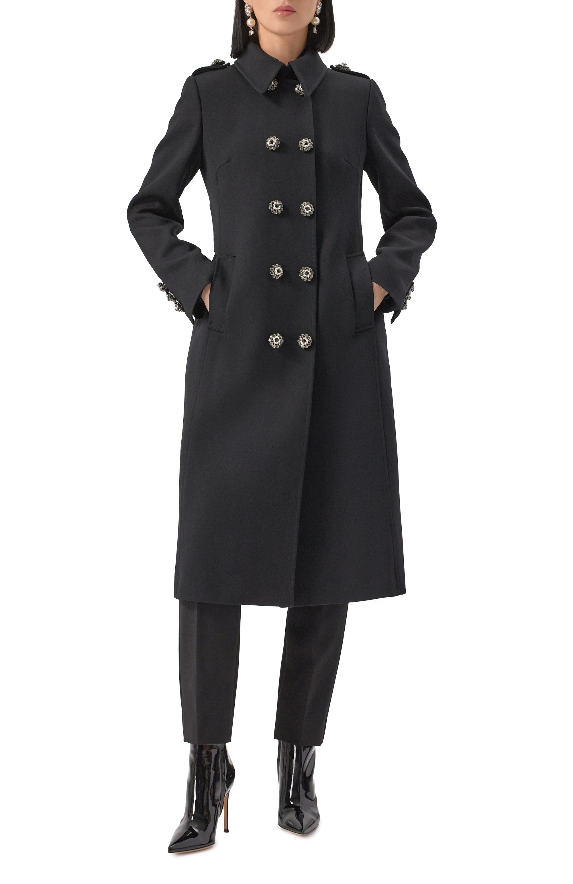 Шерстяное пальто DOLCE & GABBANA, арт. F0G1VZ/FUBGE, фото 2