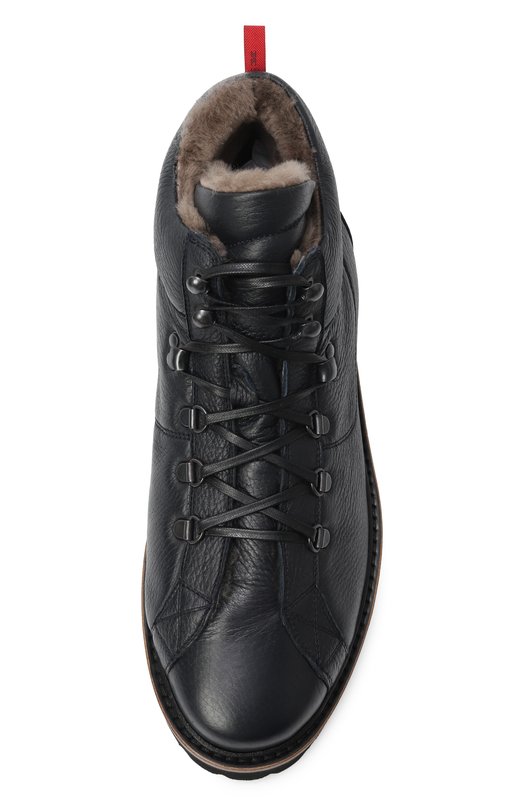 Кожаные ботинки Kiton USSA175N0012602/M Синий  USSA175N0012602/M Фото 6