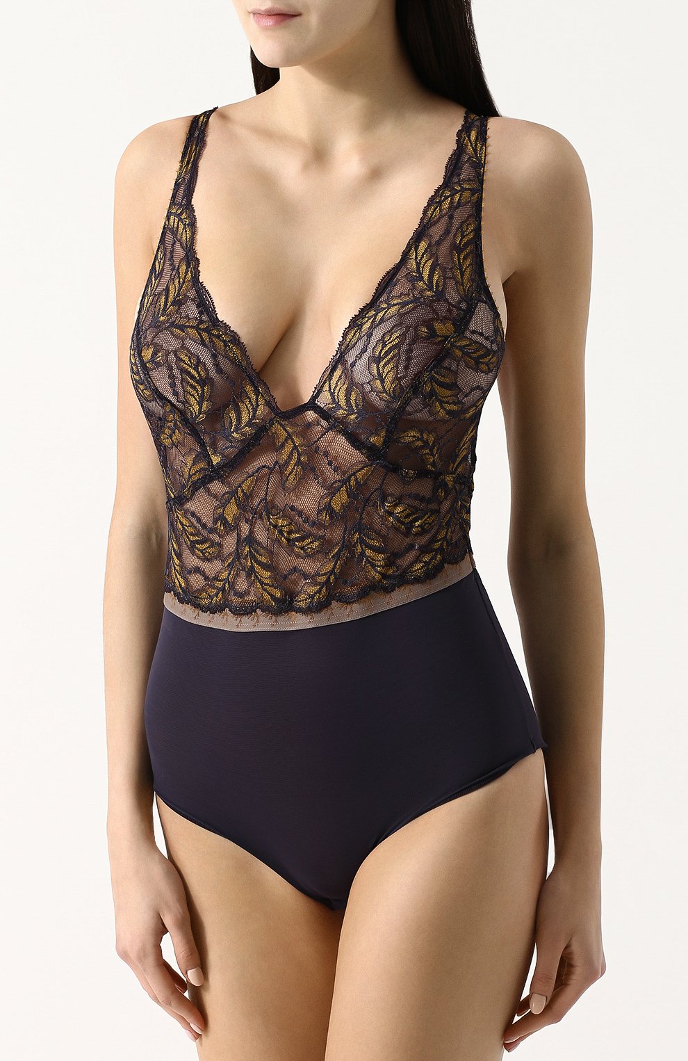 Боди с кружевным лифом и v-образным вырезом LOU, арт. 67252, фото 2