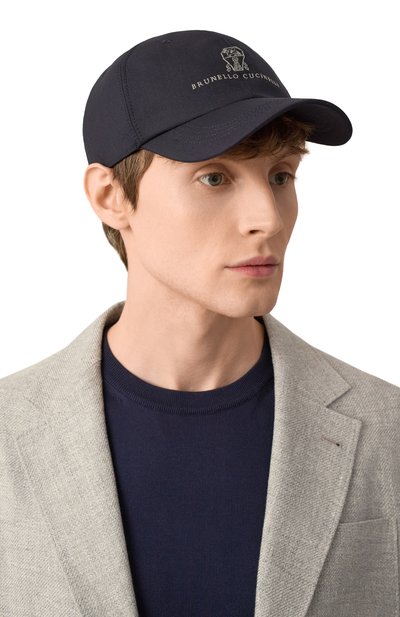 Шерстяная бейсболка BRUNELLO CUCINELLI, арт. MB4079850, фото 2