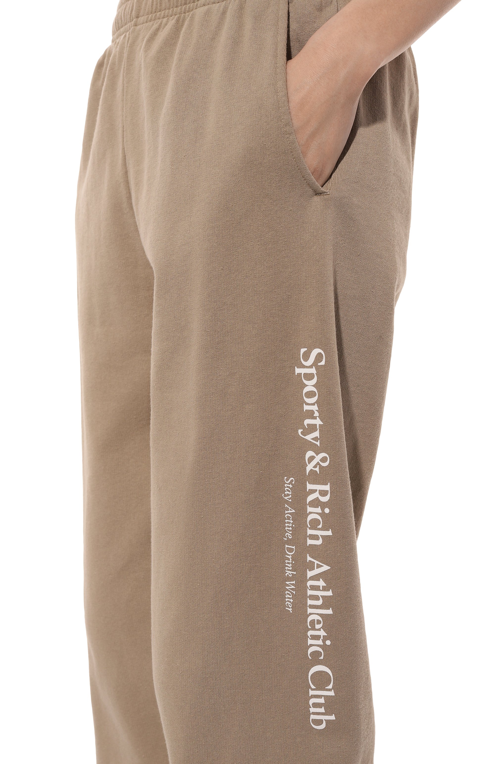 Хлопковые джоггеры SPORTY AND RICH, арт. PA036516011GY15, фото 5