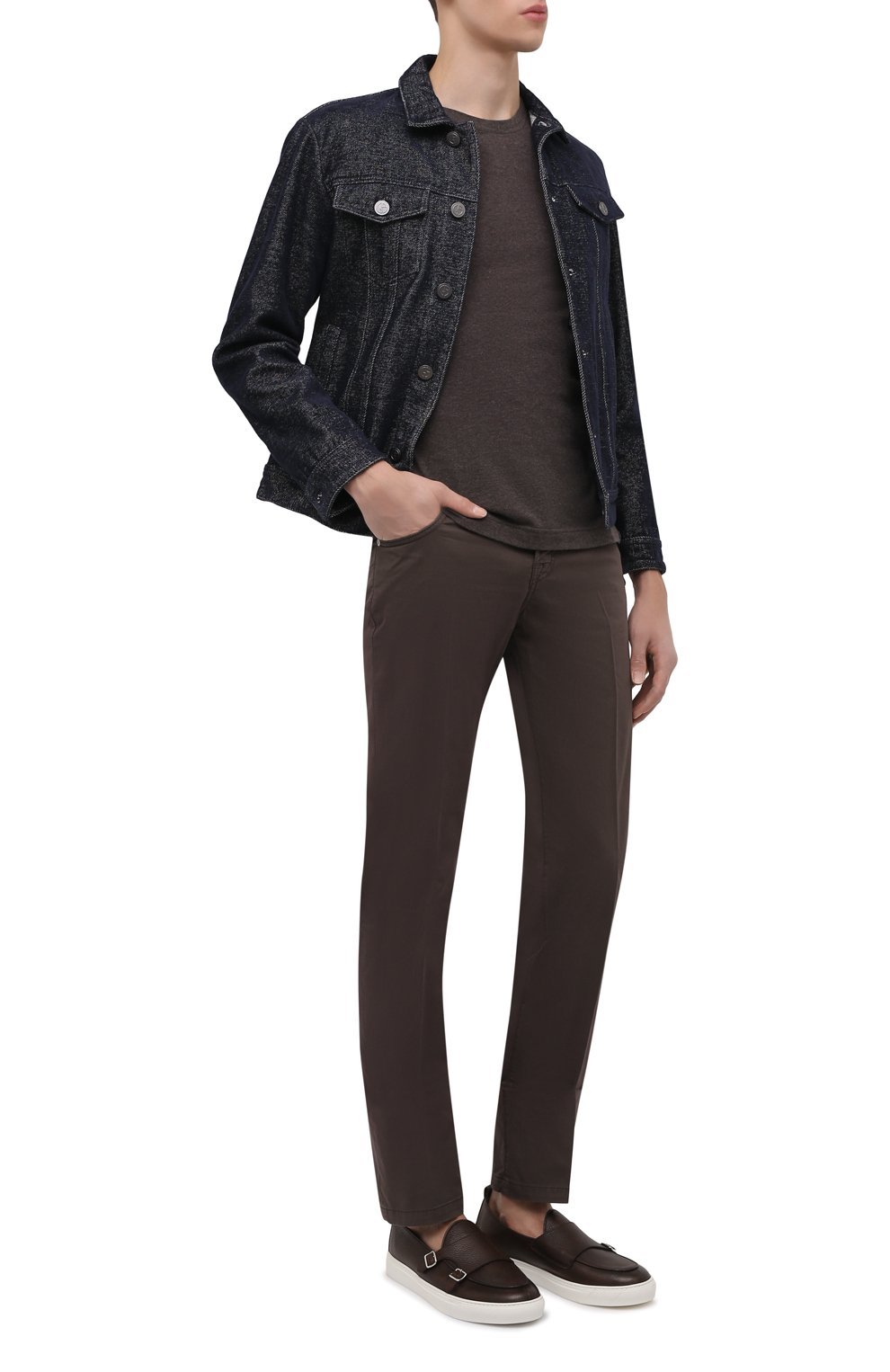 Кожаные слипоны H`D`S`N BARACCO темно-коричневого цвета по цене 46200 руб., арт. TIFF.CP.0*, фото 2 Кожаные слипоны H`D`S`N BARACCO, арт. TIFF.CP.0*, фото 2