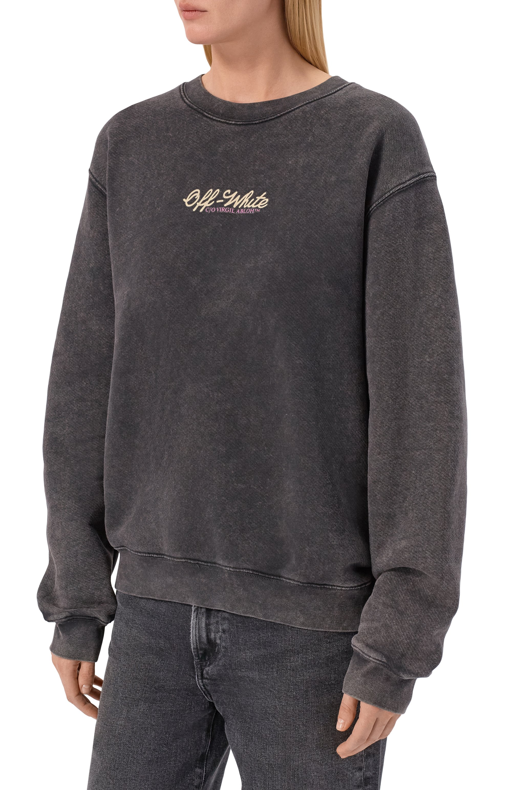 Хлопковый свитшот OFF-WHITE, арт. 0WBA055S26FLE005, фото 3