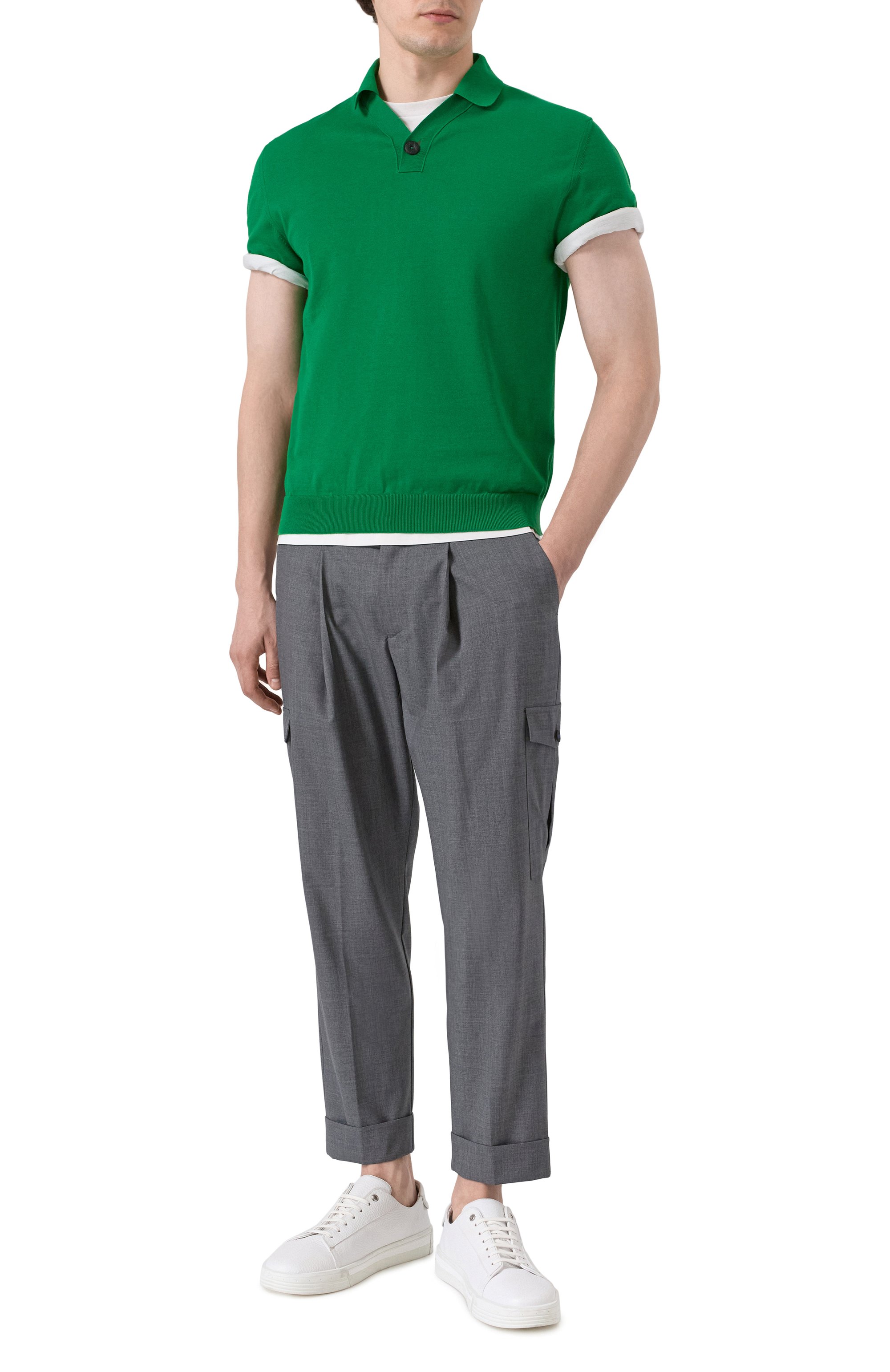 Хлопковое поло KITON, арт. UMM060807, фото 2