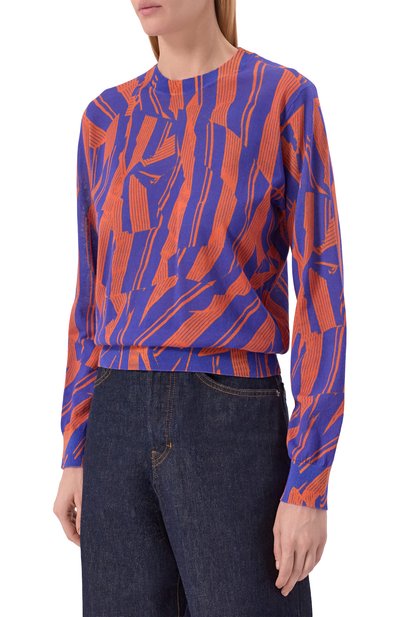 Хлопковый пуловер DRIES VAN NOTEN разноцветного цвета по цене 79550 руб., арт. 131268/3734, фото 3 Хлопковый пуловер DRIES VAN NOTEN, арт. 131268/3734, фото 3