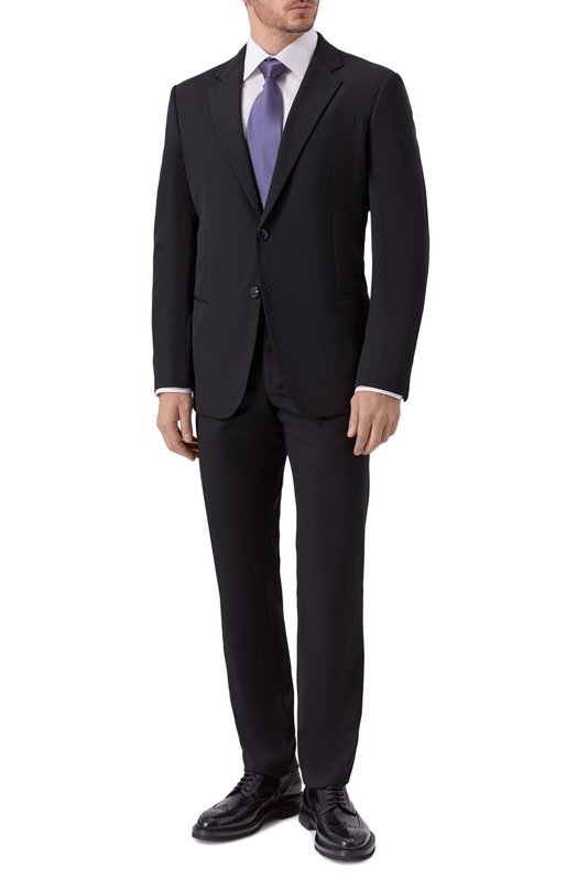 Шерстяной костюм Giorgio Armani 8WGAV007/T0075 Чёрный 8WGAV007/T0075