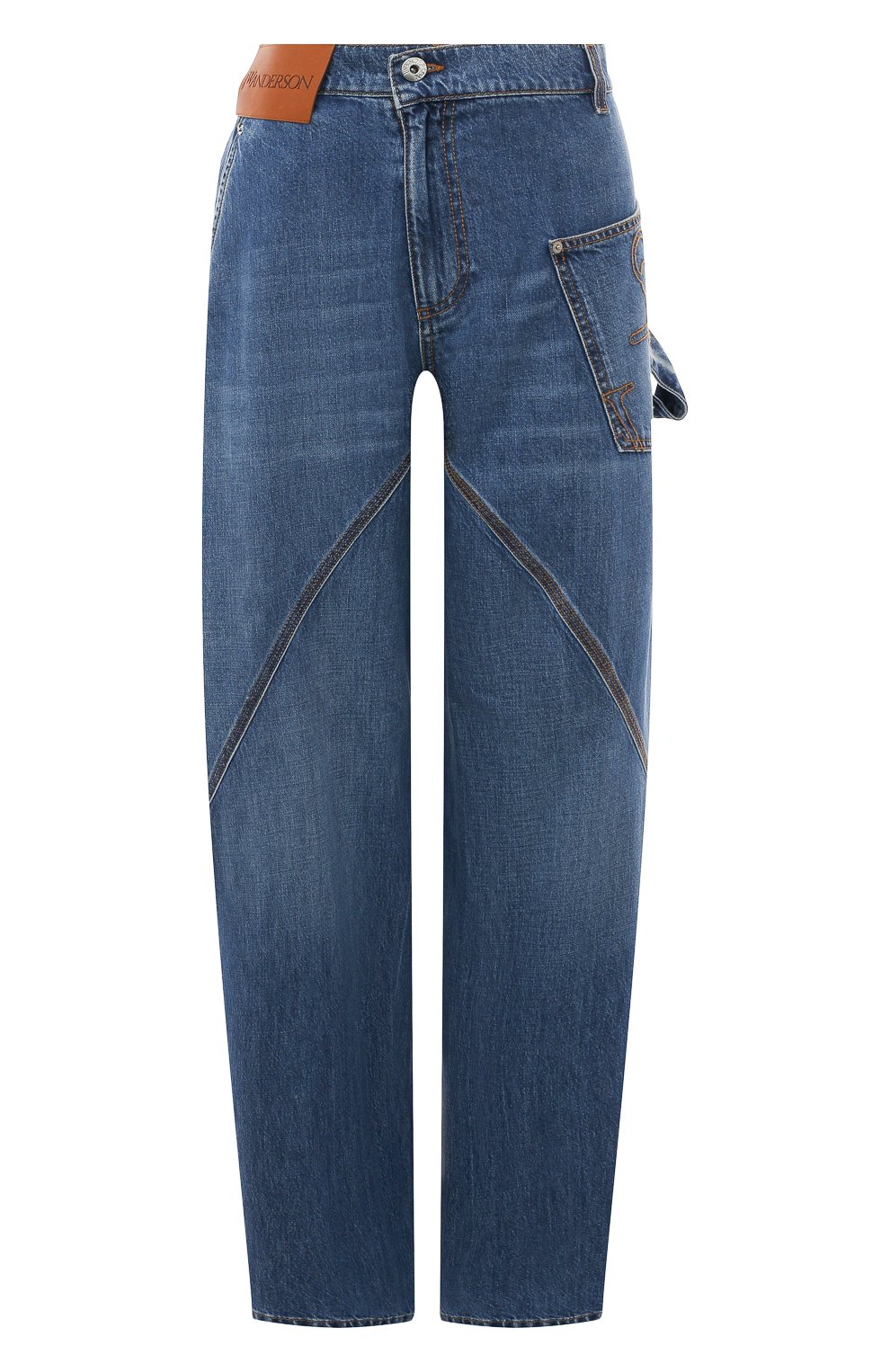 Джинсы JW ANDERSON синего цвета по цене 69400 руб., арт. DT0057PG1164, фото 1 Джинсы JW ANDERSON, арт. DT0057PG1164, фото 1