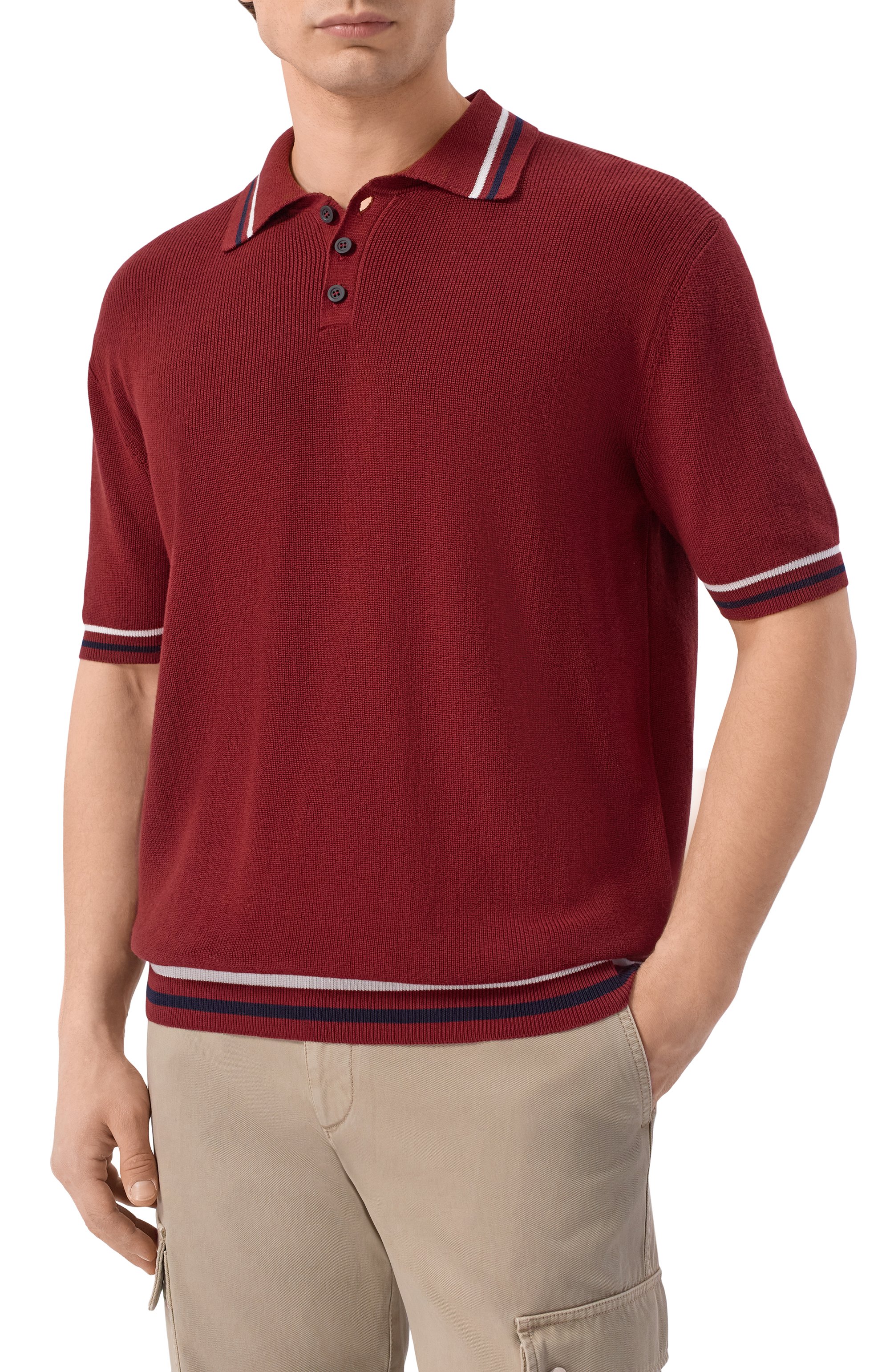 Хлопковое поло KITON, арт. UMM0737, фото 3