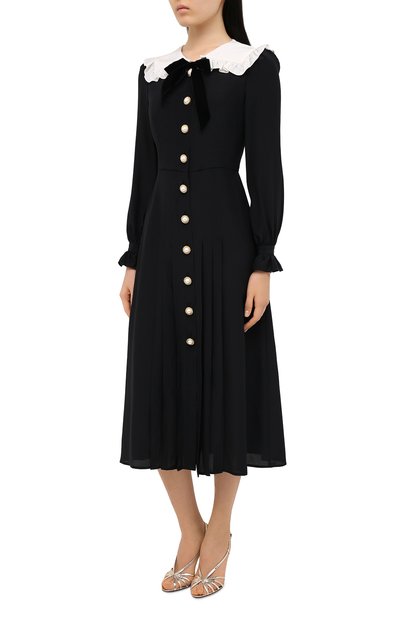 Шелковое платье ALESSANDRA RICH, арт. FAB2207-F3057, фото 3