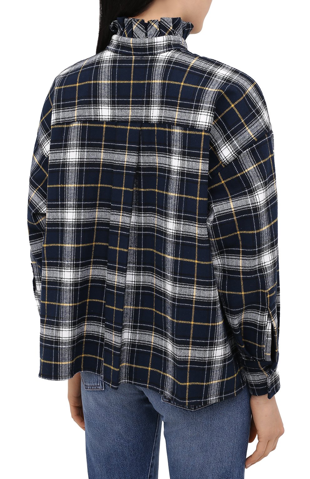 Хлопковая блузка FORTE DEI MARMI COUTURE разноцветного цвета по цене 18300 руб., арт. 20WF7104, фото 4 Хлопковая блузка FORTE DEI MARMI COUTURE, арт. 20WF7104, фото 4