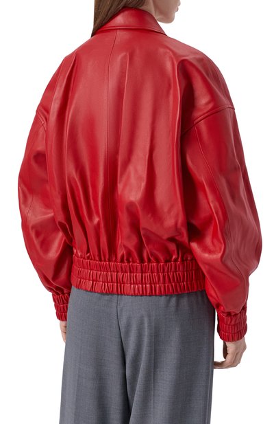 Кожаный бомбер JIL SANDER, арт. J02SW0048/J07187, фото 4