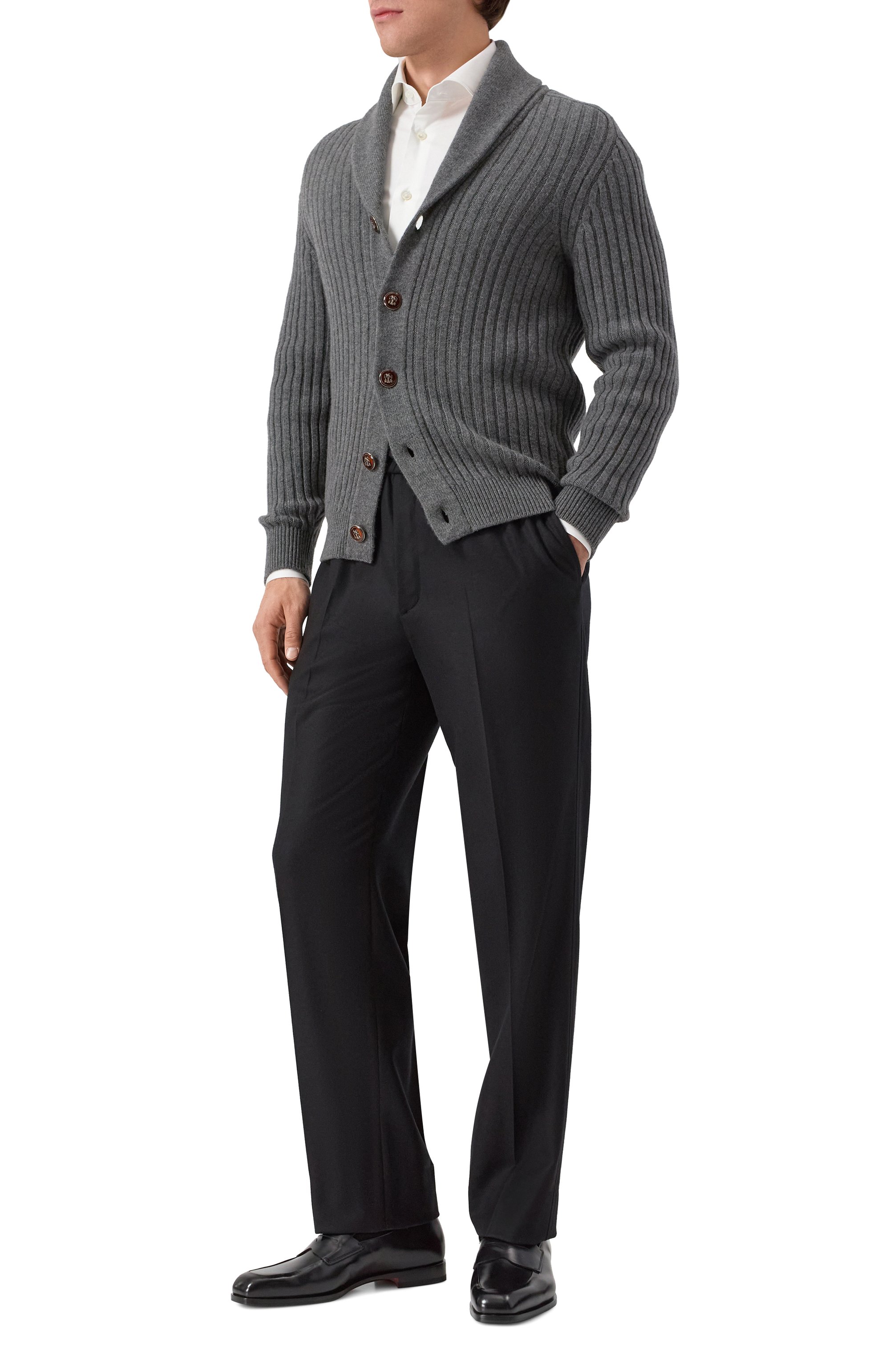 Кожаные пенни-лоферы brando SANTONI, арт. MCBG19173BJ1GNTG, фото 3