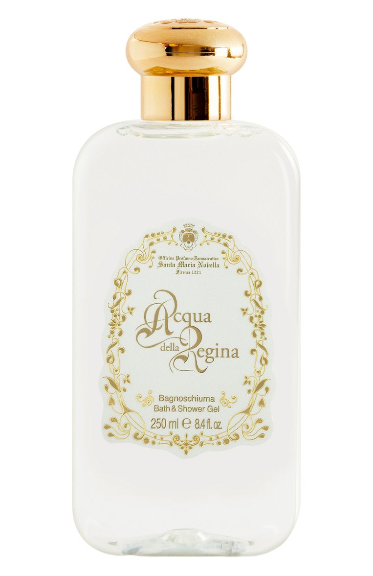 Гель для душа acqua della regina (250ml) SANTA MARIA NOVELLA бесцветного цвета, арт. SMN3231104PET | Фото 1 (Косметика кросс-кт: Уход У; Назначение: Для тела; Unisex: Unisex; Региональные ограничения белый список (Axapta Mercury): Не проставлено; Нос: Не проставлено; Тип продукта: Гели)