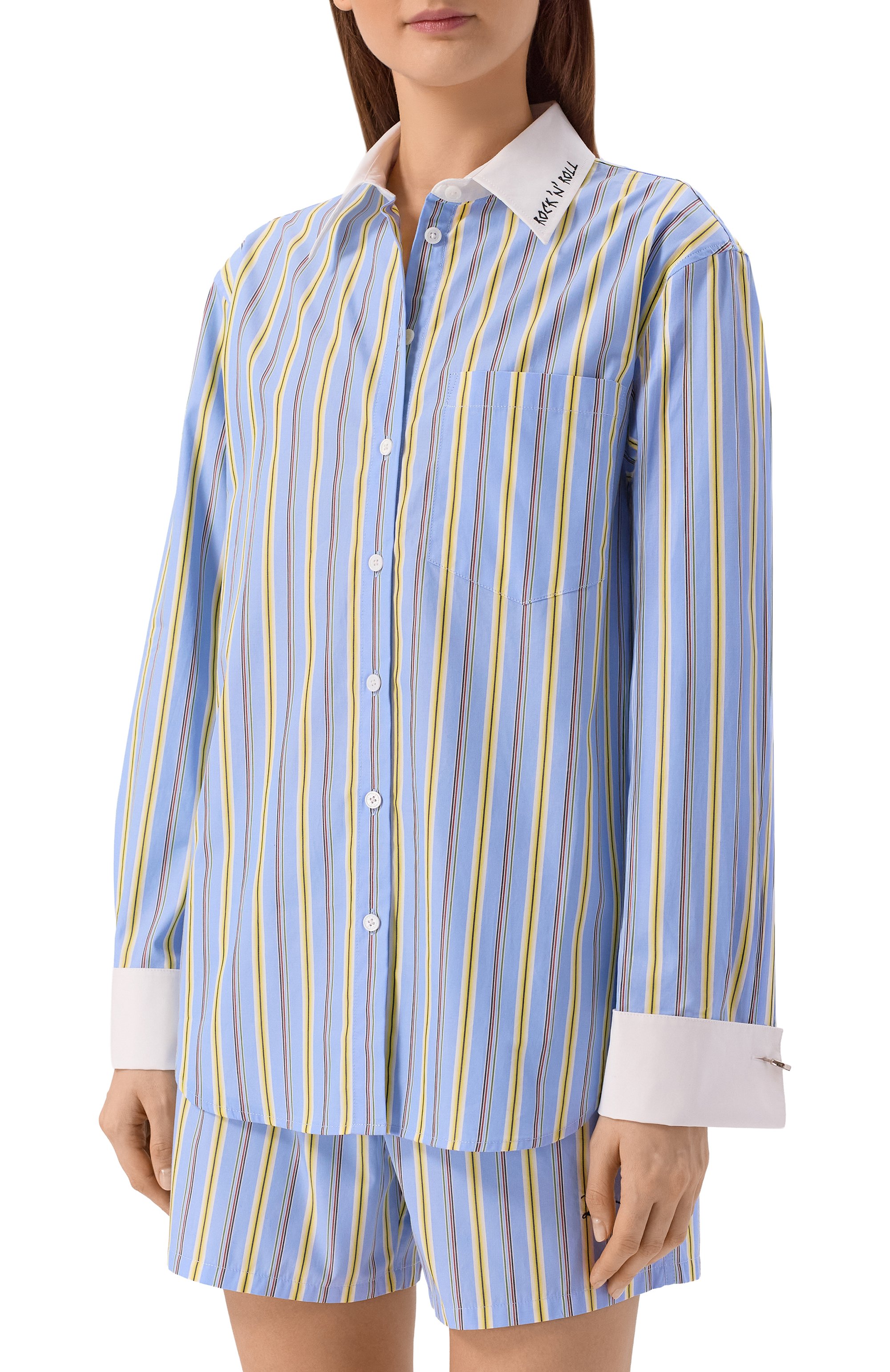 Хлопковая рубашка ZADIG AND VOLTAIRE, арт. WWSH02300, фото 3