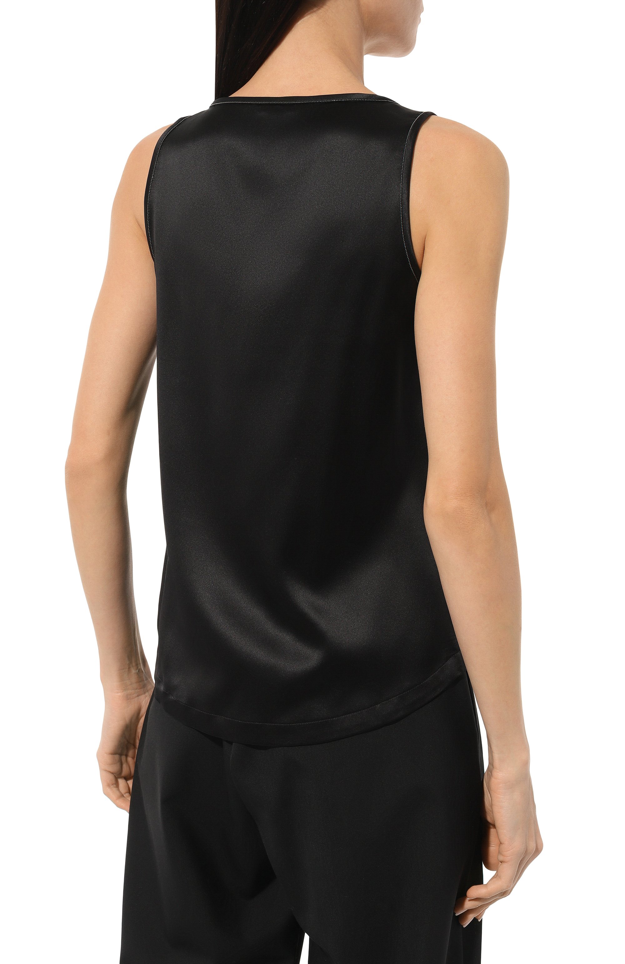 Шелковый топ BRUNELLO CUCINELLI, арт. M0C59B1009, фото 4