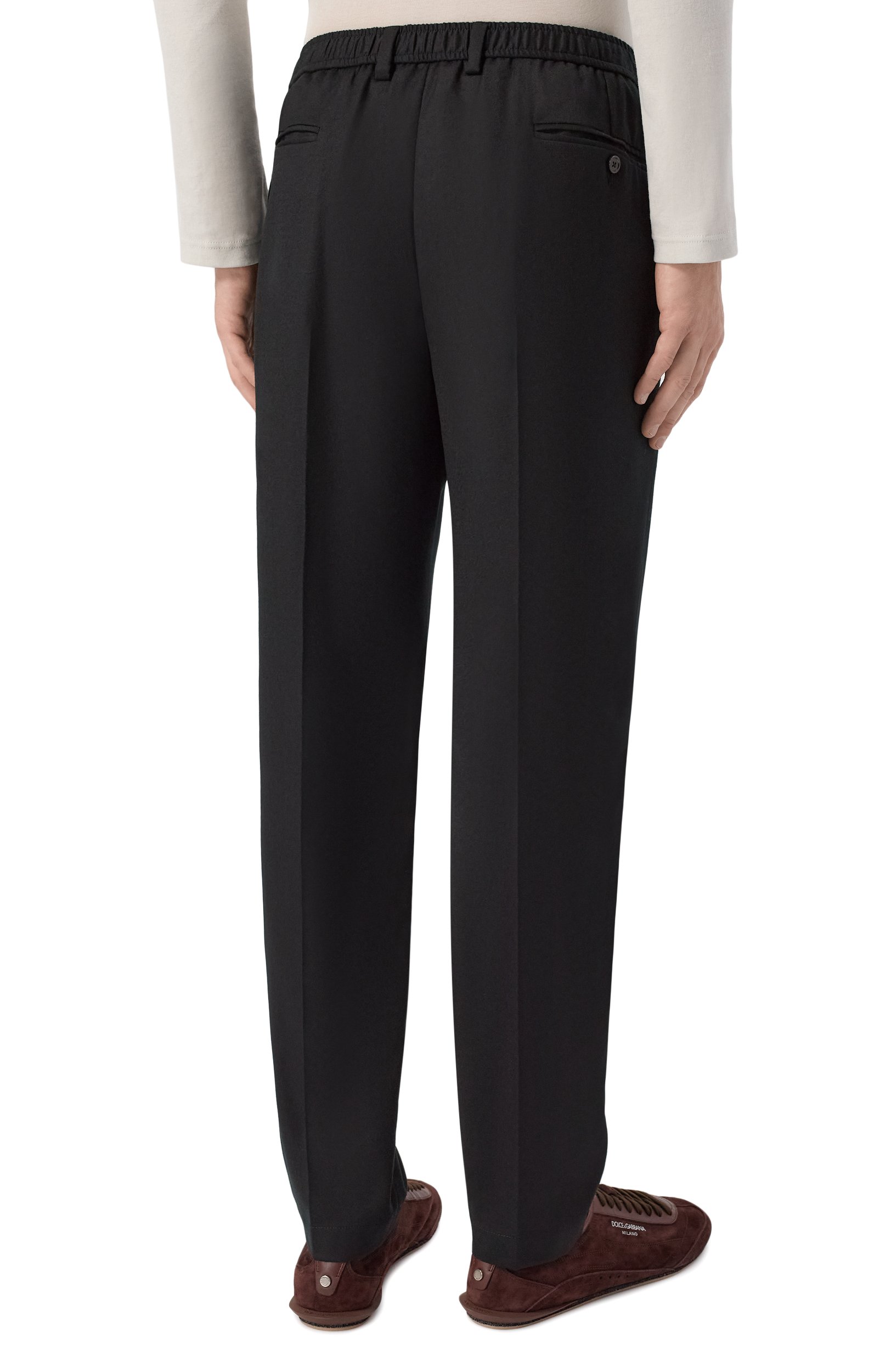 Шерстяные брюки DOLCE & GABBANA, арт. GW13ET/FUBG8, фото 4