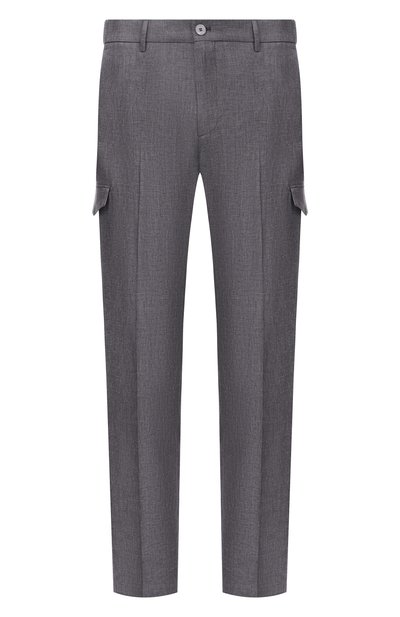 Мужские брюки-карго изо льна и шерсти STEFANO RICCI, арт. M1T6100142/B127HA