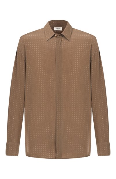 Мужская шелковая рубашка SAINT LAURENT, арт. 819096/Y2L98