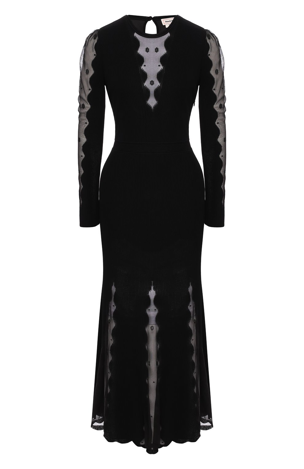 Платье из смеси вискозы и шелка ALEXANDER MCQUEEN, арт. 585216/Q1AD6, фото 1