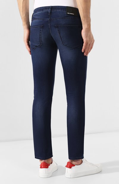 Джинсы KARL LAGERFELD DENIM синего цвета по цене 31350 руб., арт. KLMP0001 01356-W1, фото 4 Джинсы KARL LAGERFELD DENIM, арт. KLMP0001 01356-W1, фото 4