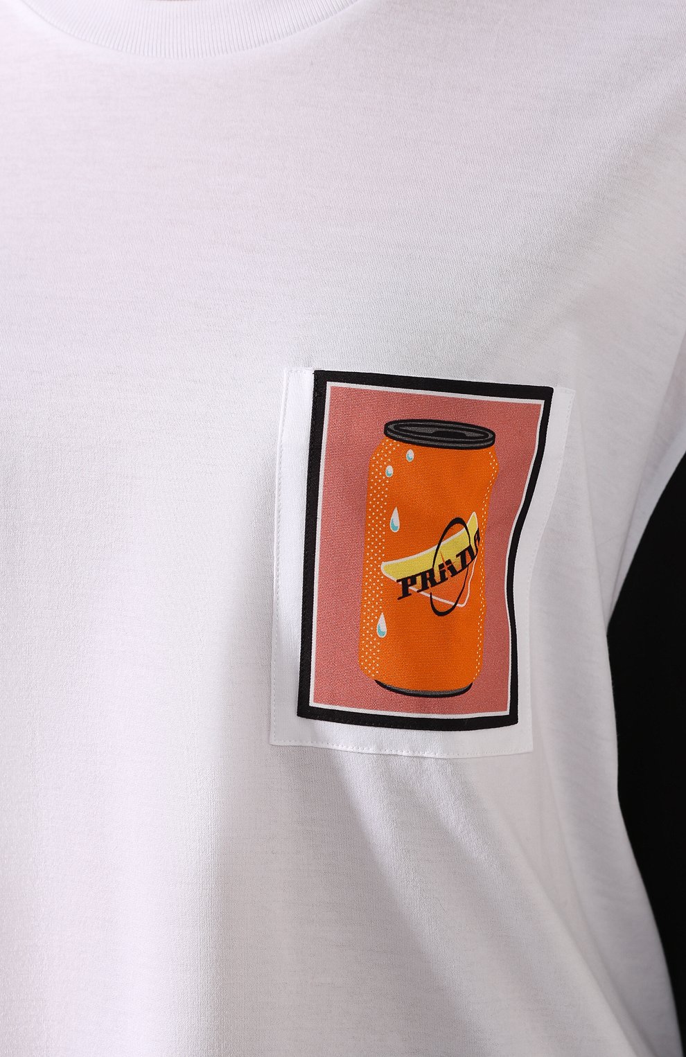 Хлопковая футболка PRADA, арт. 3510A-1WJ6-F0Z70, фото 5