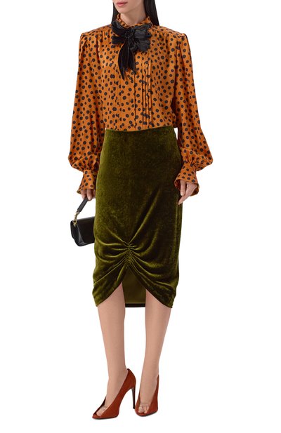 Атласная блузка VALENTINO, арт. 8B0AB8F8/A8J, фото 2