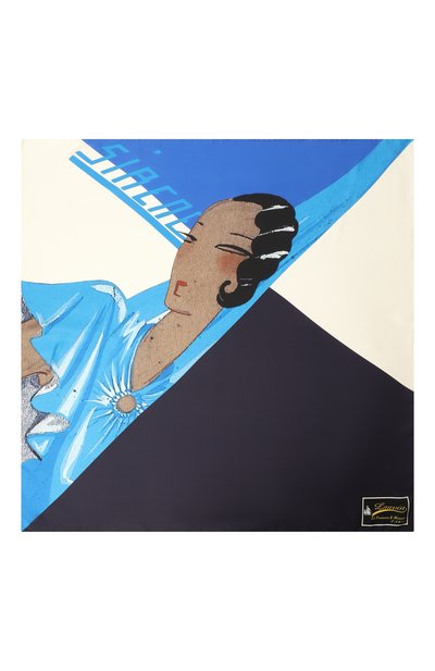 Шелковый платок LANVIN разноцветного цвета по цене 37900 руб., арт. 710009479, фото 4 Шелковый платок LANVIN, арт. 710009479, фото 4