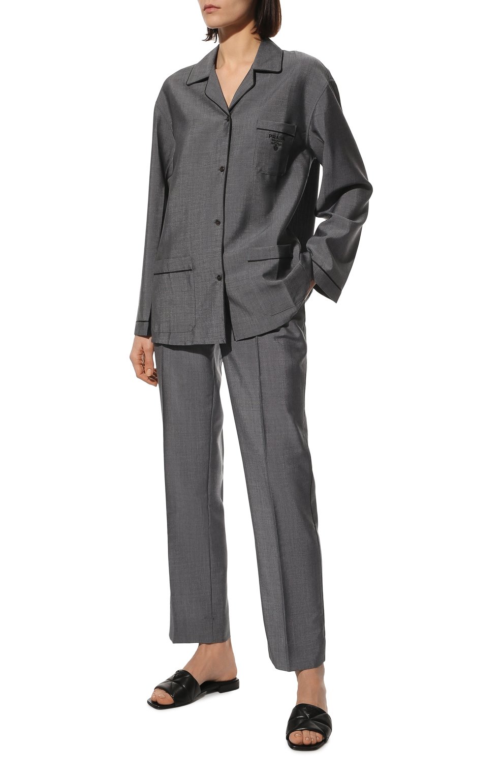 Кожаные шлепанцы PRADA, арт. 1XX583-038-F0002-B010, фото 2