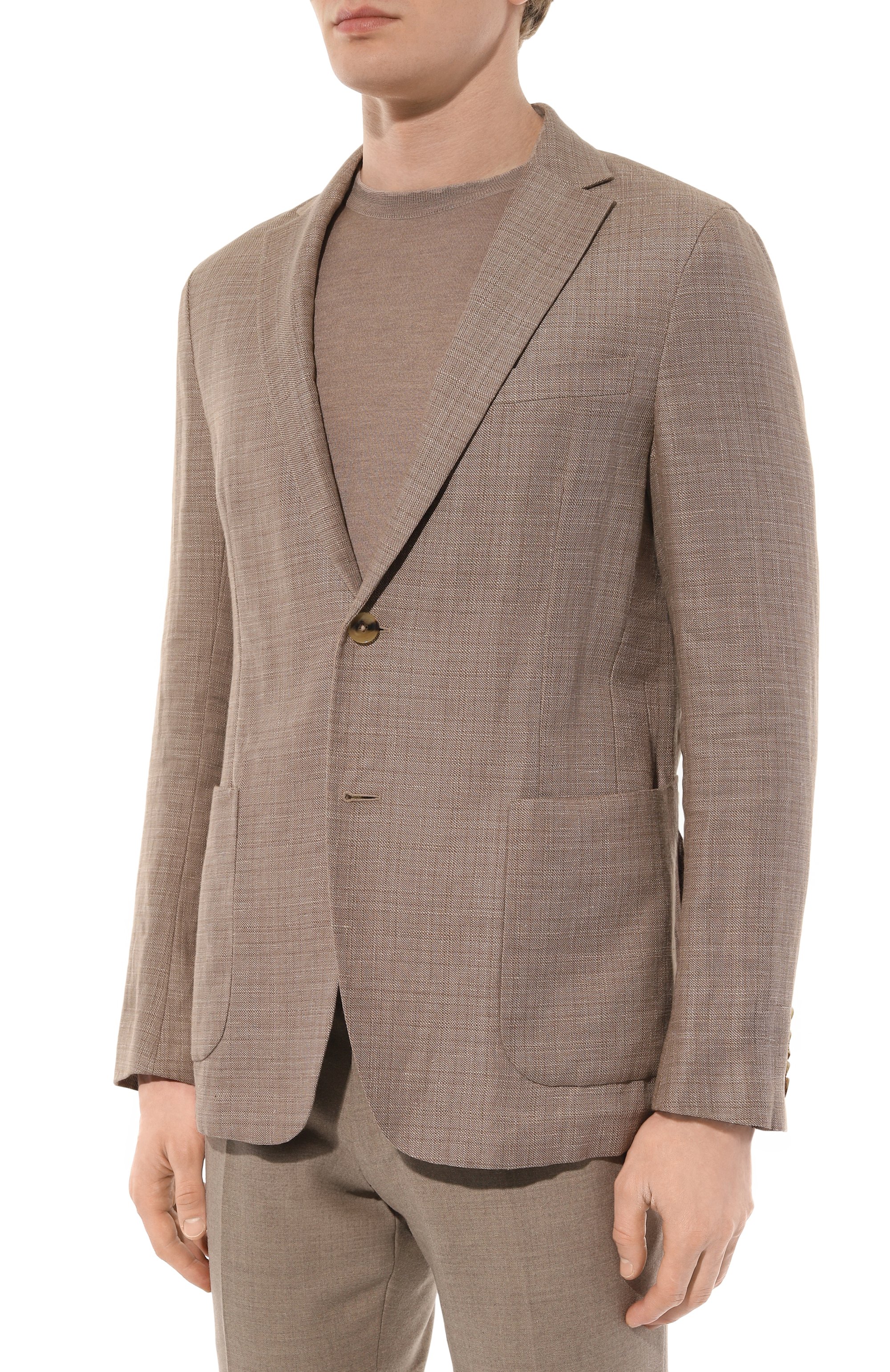 Пиджак изо льна и шерсти ZEGNA, арт. 549711A5/1D7SG0, фото 4