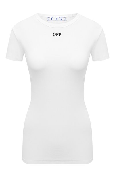 Женская хлопковая футболка OFF-WHITE, арт. 0WAA065S21JER001