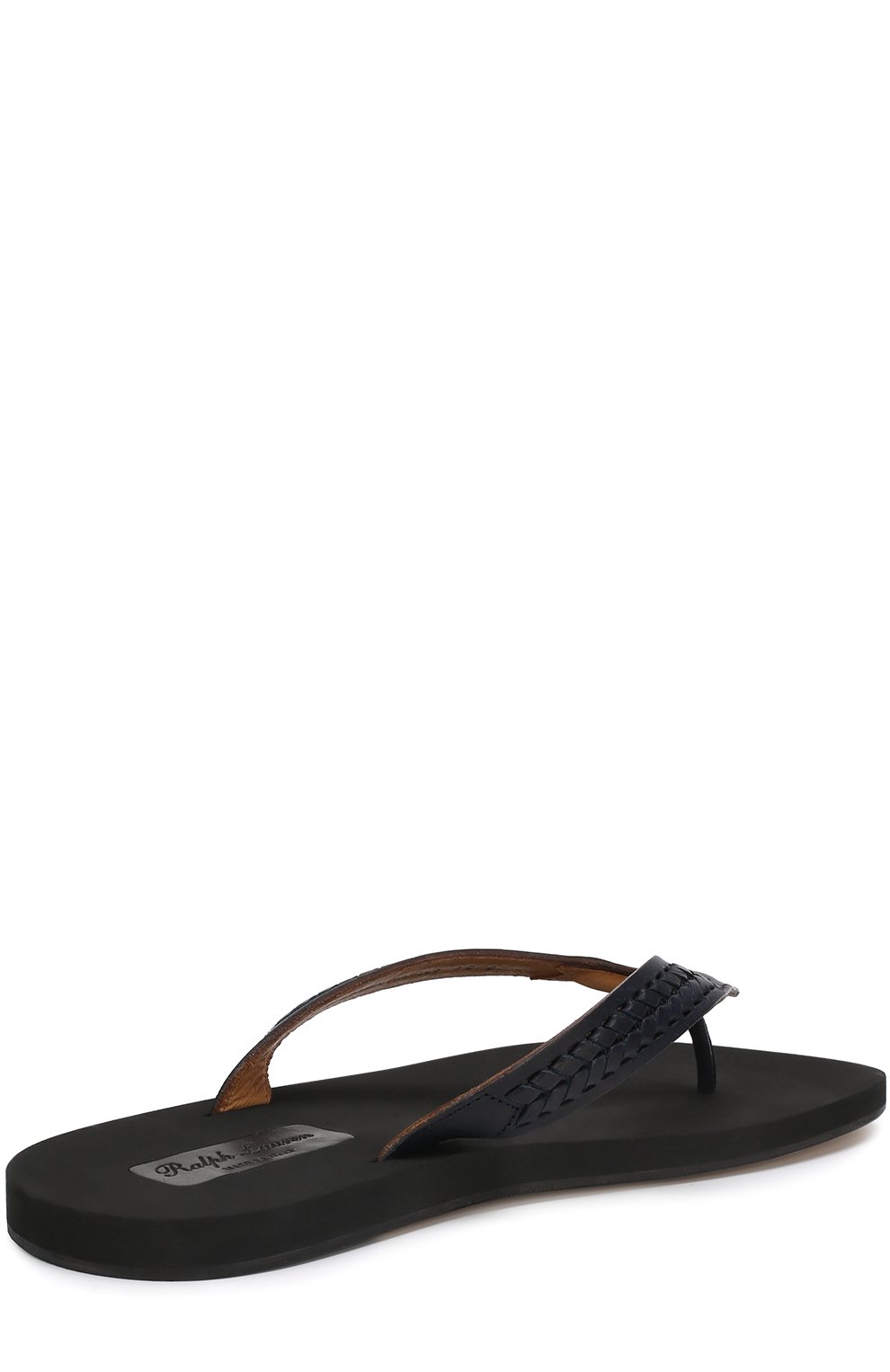 Кожаные шлепанцы с плетением RALPH LAUREN, арт. 815697994, фото 4