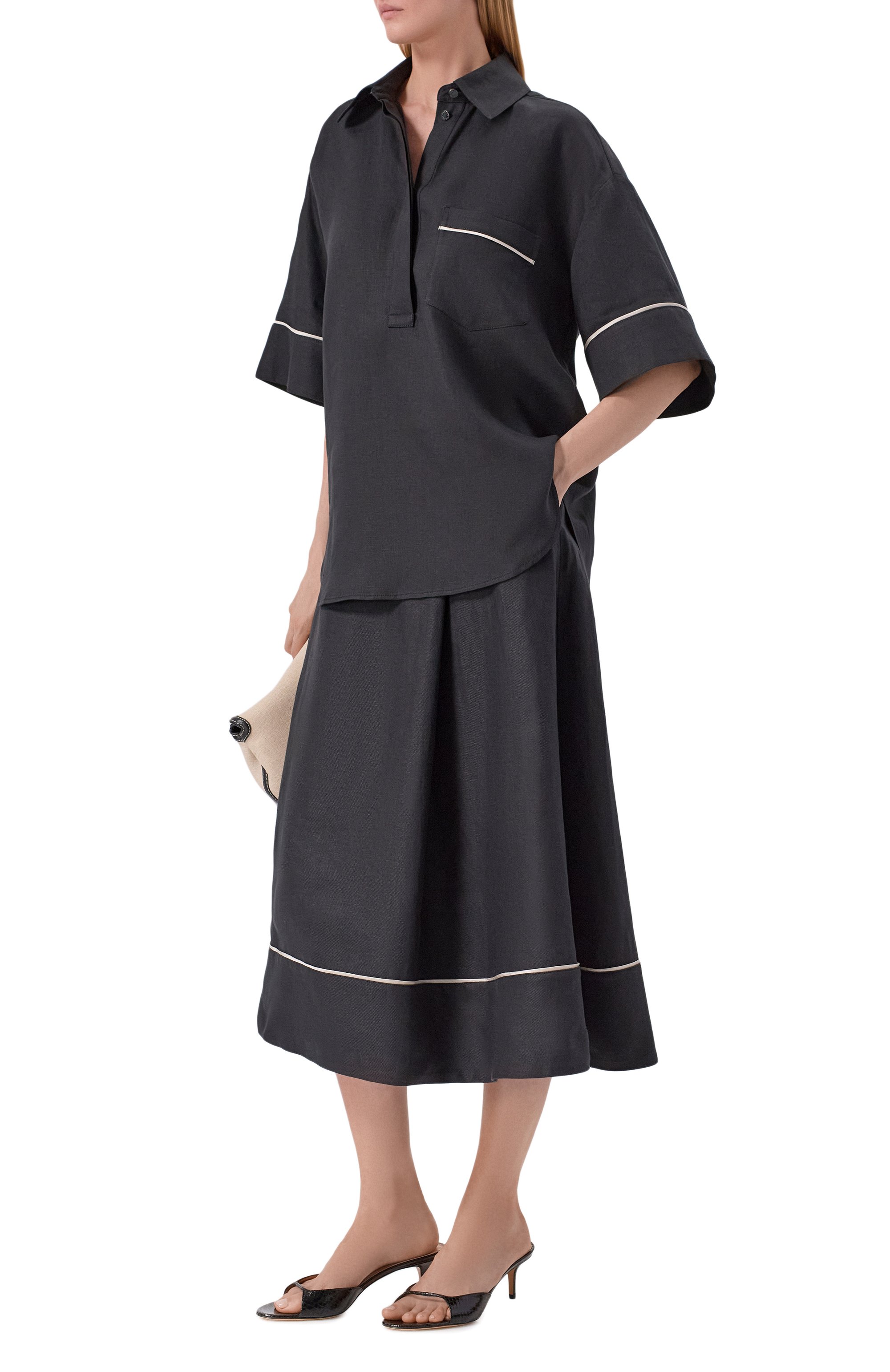 Льняная юбка AGNONA, арт. TG1108E/U3034E, фото 2