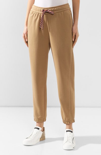 Хлопковые джоггеры BURBERRY бежевого цвета по цене 62500 руб., арт. 8020831, фото 3 Хлопковые джоггеры BURBERRY, арт. 8020831, фото 3