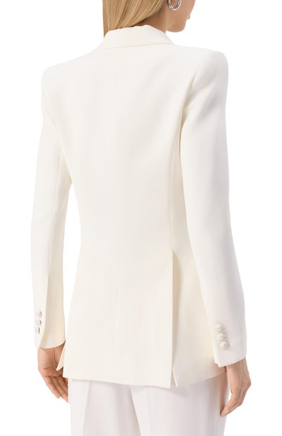 Жакет ELIE SAAB белого цвета по цене 279000 руб., арт. J0003NR25, фото 4 Жакет ELIE SAAB, арт. J0003NR25, фото 4
