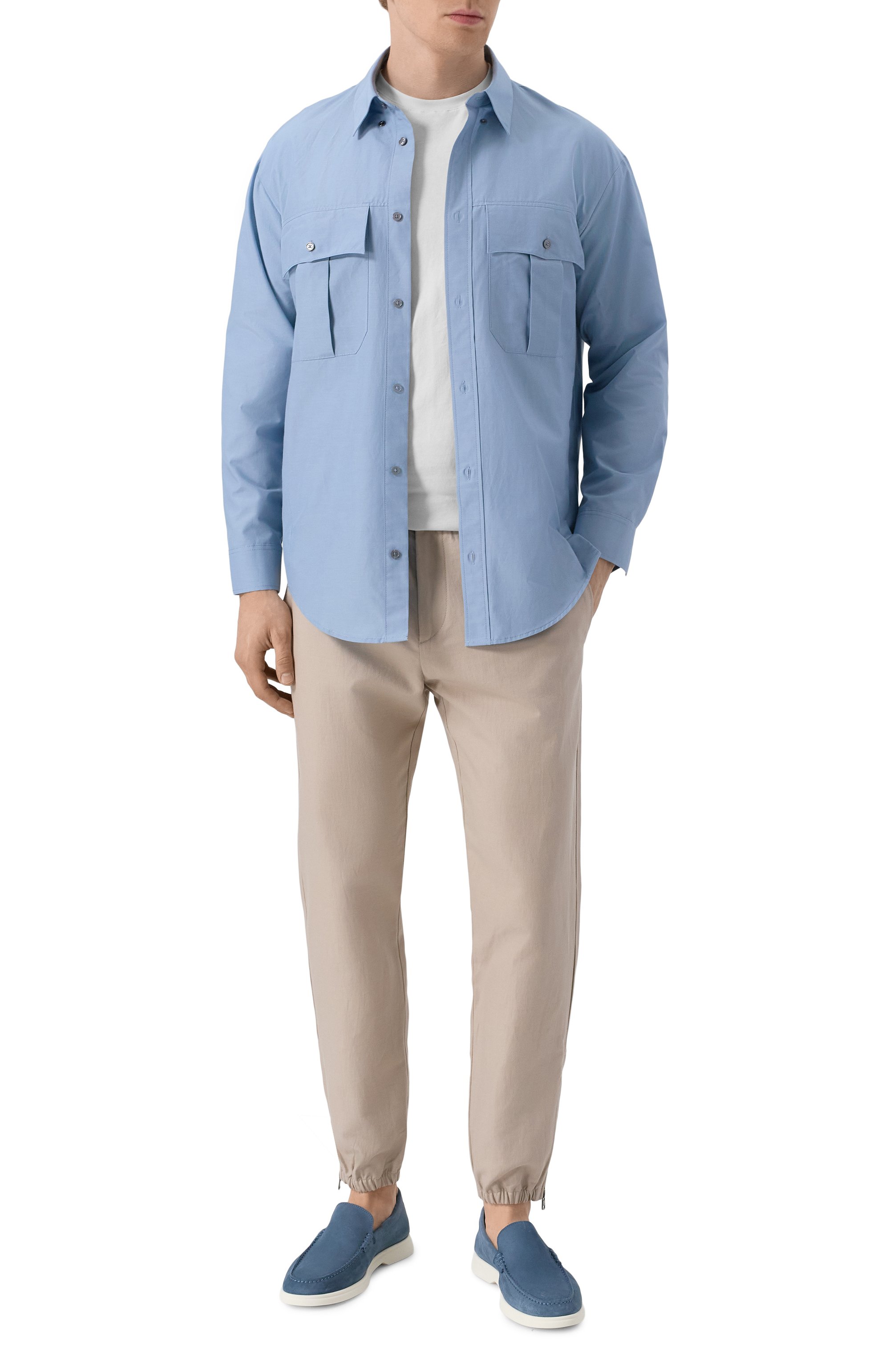 Рубашка из хлопка и шелка EMPORIO ARMANI, арт. EM001530/AF14190, фото 2